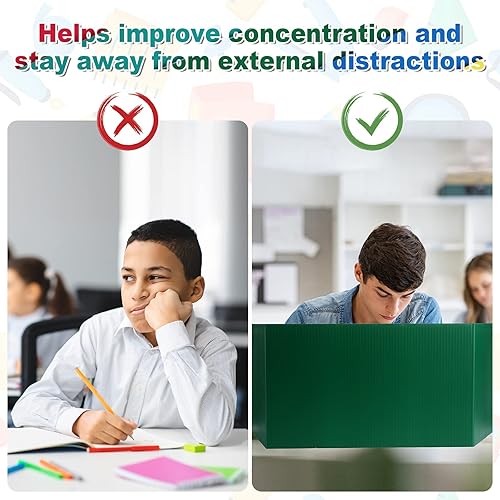 Miniatura 6 de 36 carpetas de privacidad para escritorios de estudiantes, separadores de escritorio para estudiantes, escritorio de aula, panel de privacidad,