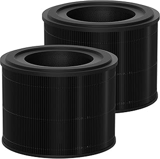 HEPA Filter Replacement Compatible with AirExpect/AirExtend Air Purifier JL-AP-TB01, 4-Stage Filtration High-efficiency Activated carbon 3-IN-1 Air Clean Voc Dust, 2-Pack