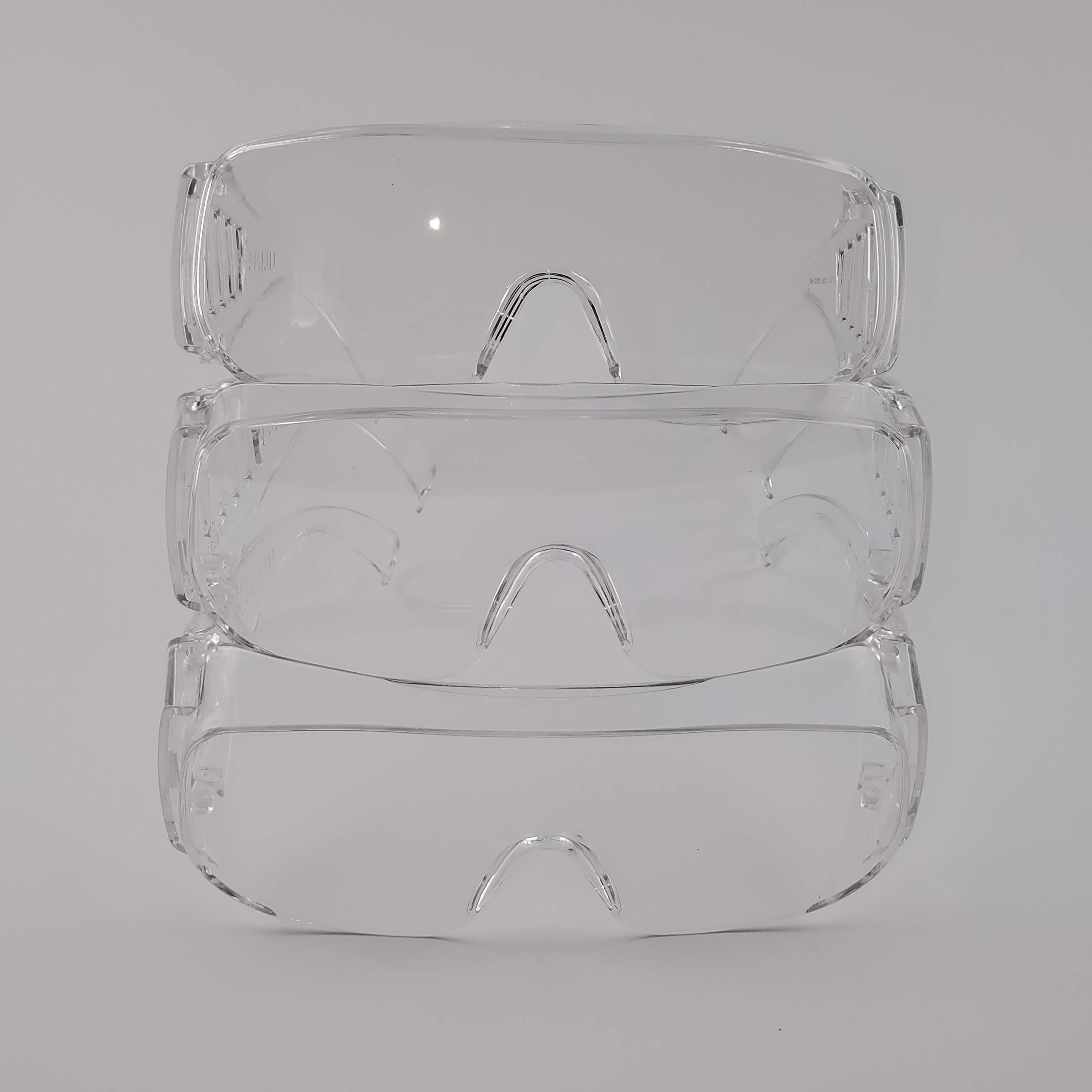 Safety Protective Goggles, PORPEE Safety Laboratory Glasses Anti-Fog, Anti-Splash, Anti-Scratch, Eye Full Protection Chemical Eyewear for Home, Medical, Lab, Workplace (GT1808-3 Pack)