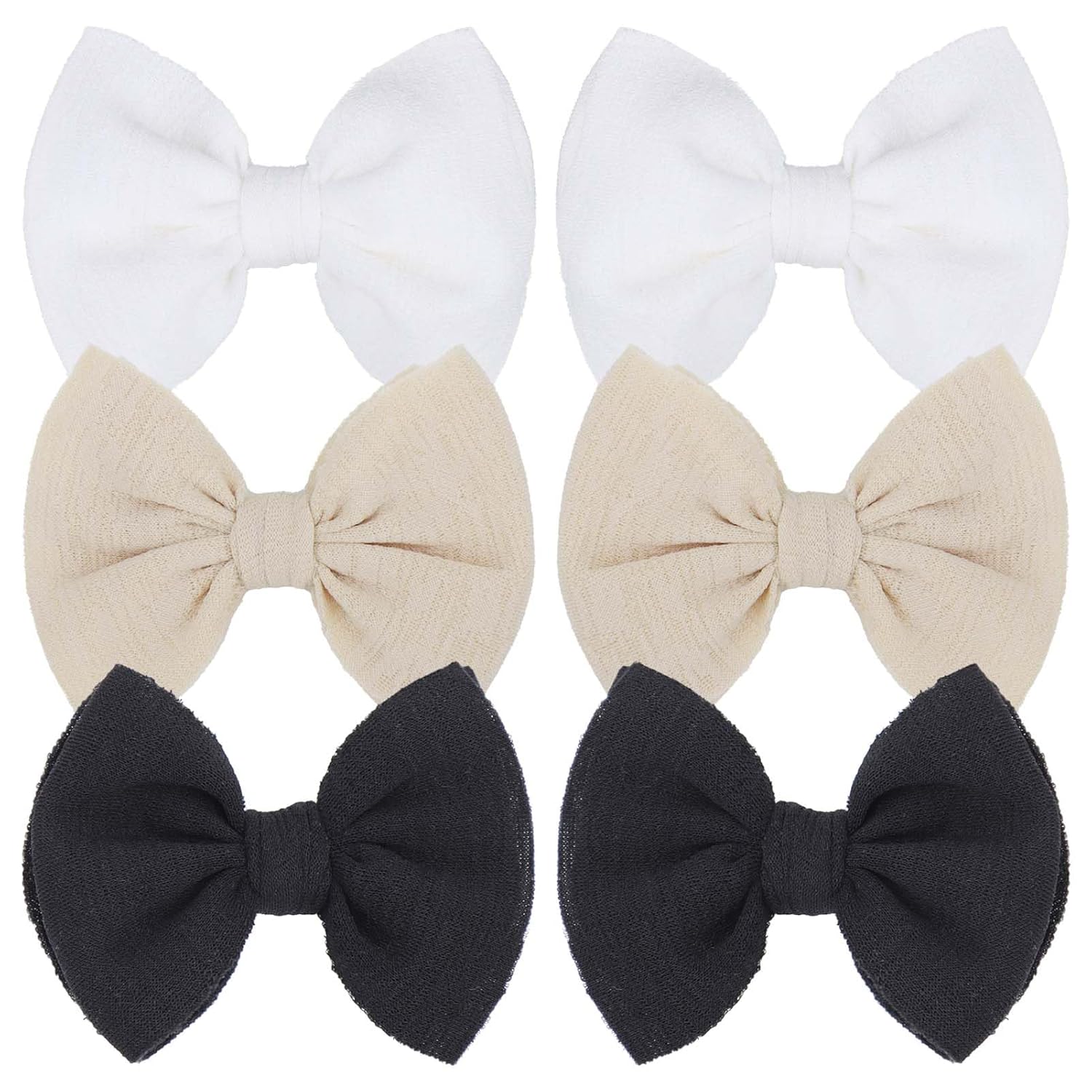 Baby Girls Hair 3'' Bows Clips Set Handmade Bow Hair Clips