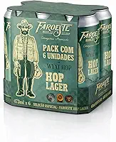 Pack 6 Latas de Cerveja Artesanal Hop Lager Puro Malte 473ml Faroeste Beer