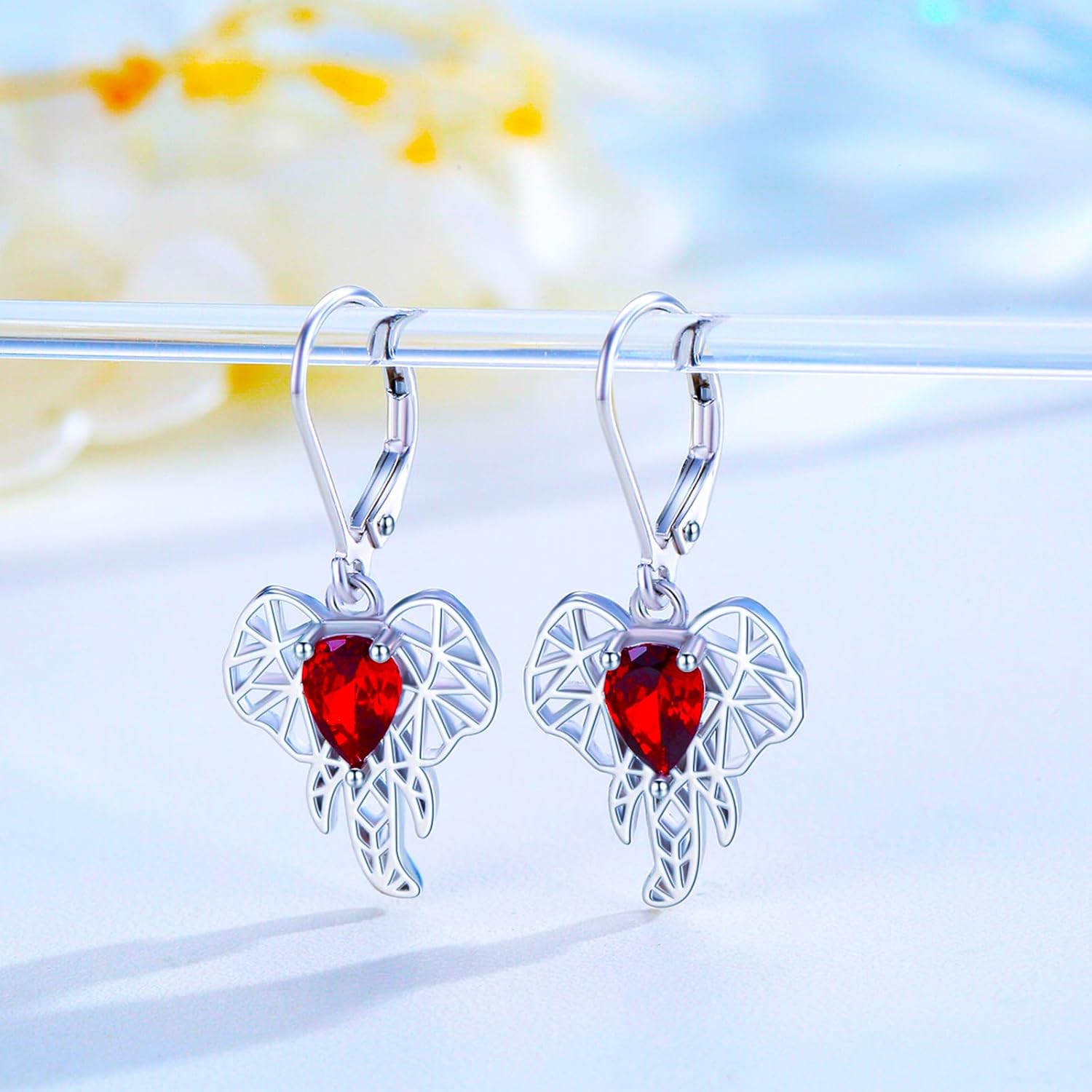 Animal Earrings 925 Sterling Silver Elephant/Hummingbird/Owl/Cat/Turtle Drop Dangle Earring Animal Jewelry Anniversary Birthday Engagement Birthday Gifts for Her