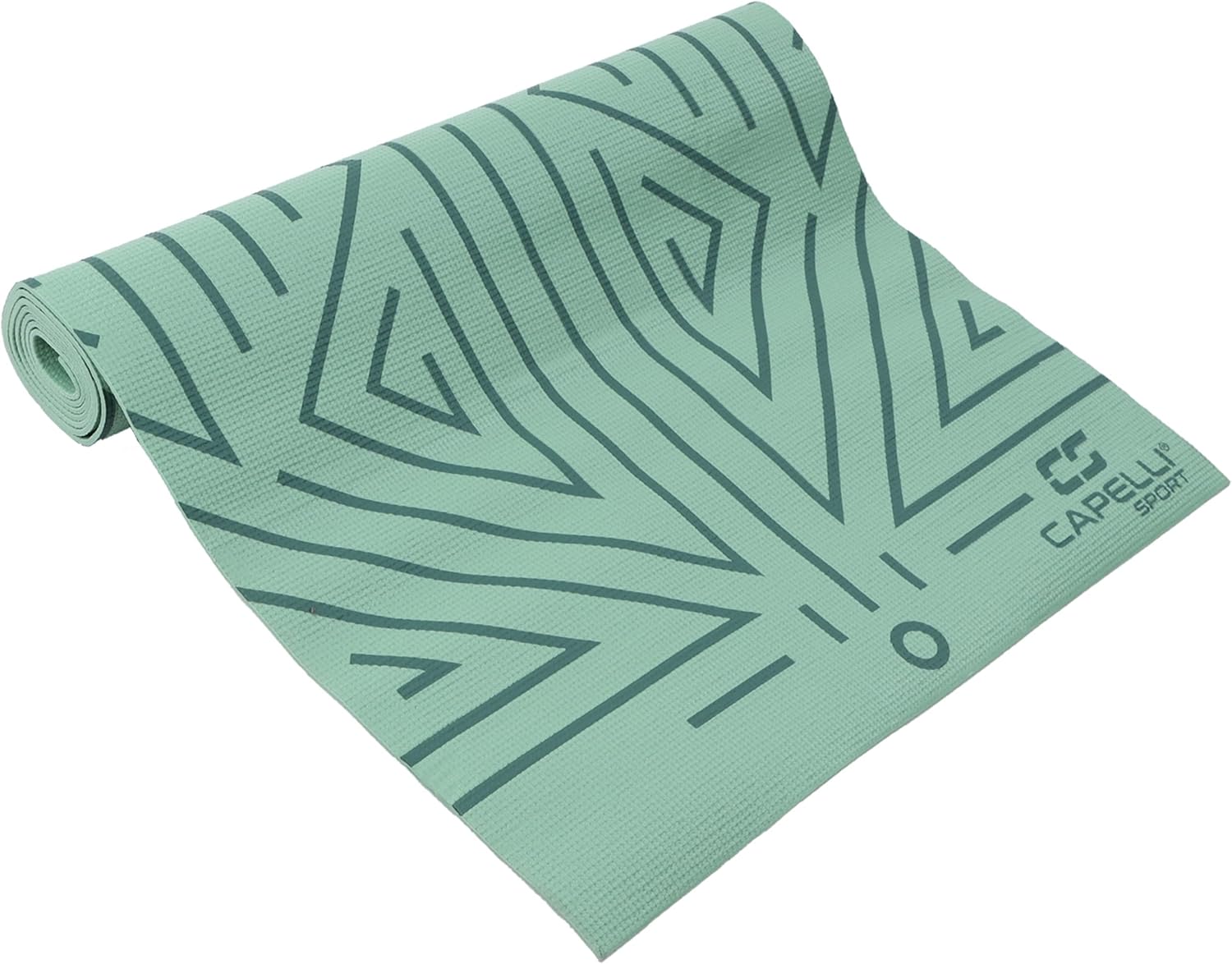 Capelli Sport Yoga Mat Non Slip, All Purpose Fitness and Workout Mat with Stained Glass Design, Green, 4 mm : Sports & Outdoors