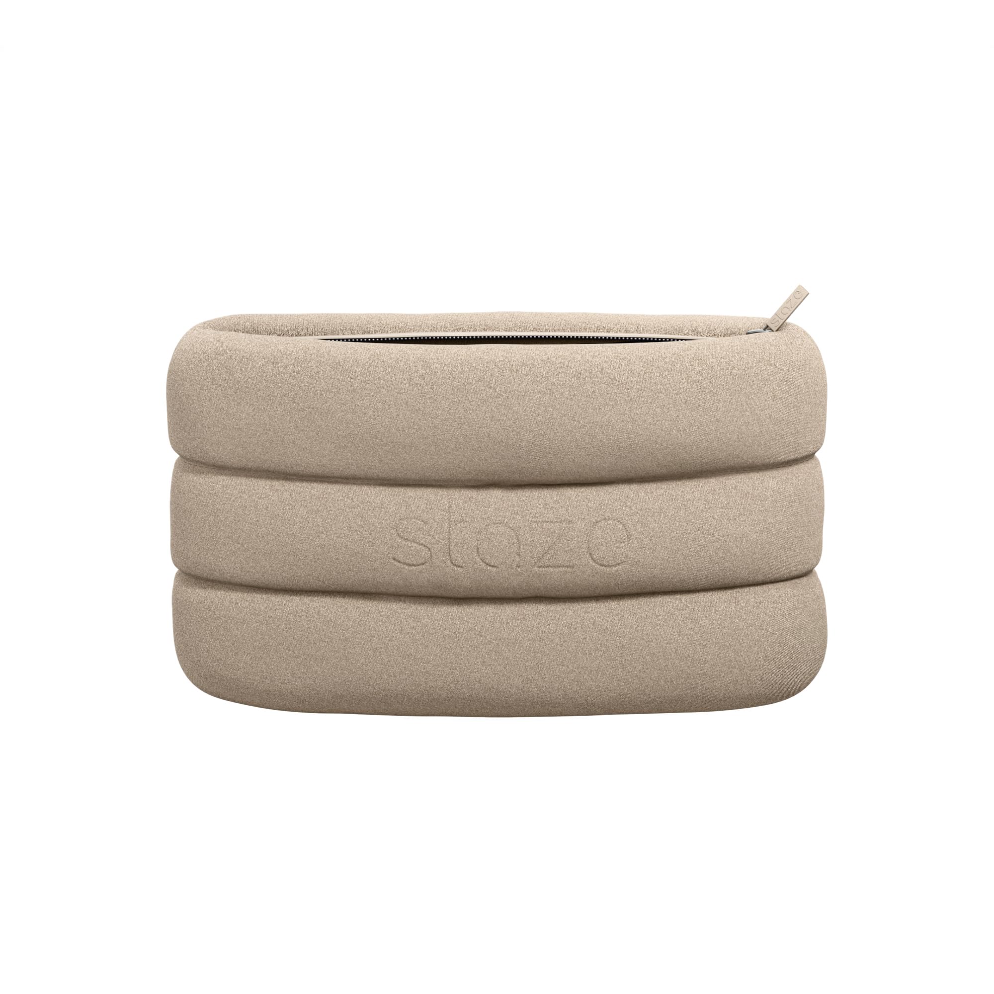 Staze Bag - Waterproof, Neoprene Pouch, Zipper Closure Stylish Pouch for Travel & Storage (Dune, 10.5” x 7”)