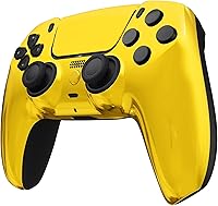 Vista 3 de Custom Wireless Controller Compatible with PS5 - Multiple Designs Available (Gold Chrome)