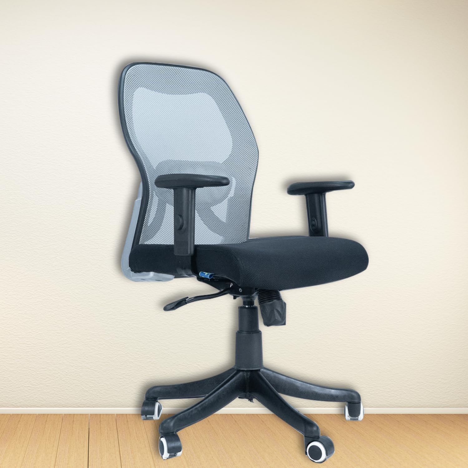 MEDALLION | ME 102 MB | Breathable Mesh | 2D Adjustable Lumbar Support | Strong Nylon Base | Office Chair Smart Tilt Mechanism | Medium Back Ergonomic Chair for Home & Office (Grey). 2 Years Warranty (B0CX52934D) Amazon Price History, Amazon Price Tracker