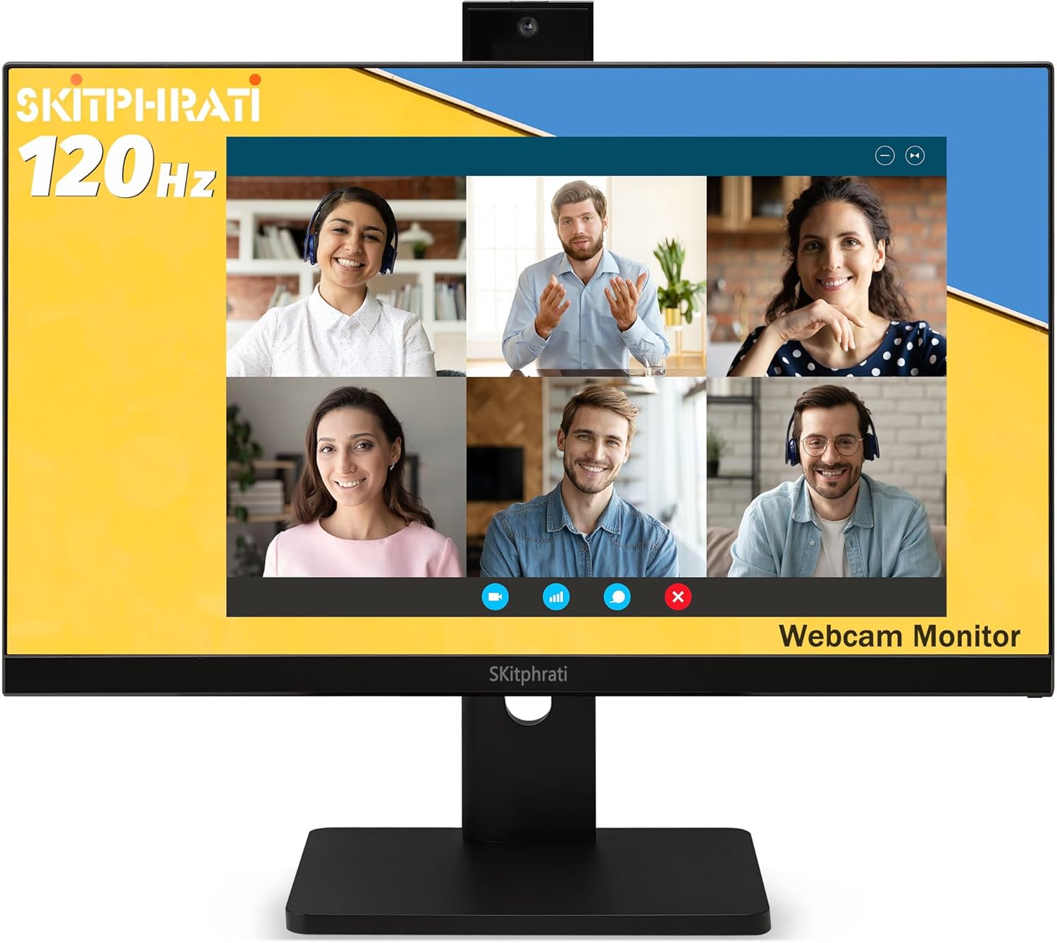 Monitor 23.8" FHD IPS 120Hz con Webcam y Altavoces