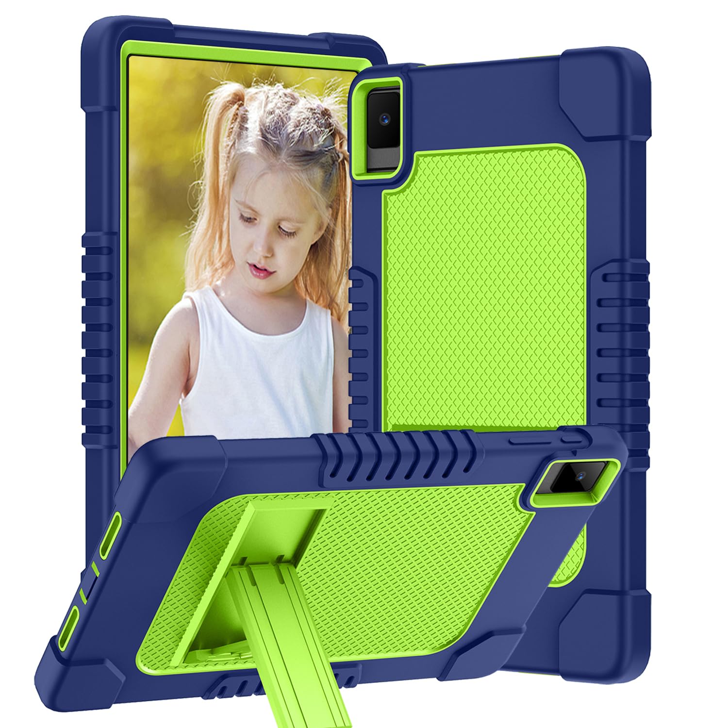 Kebiory for TCL Tab 10L Gen 3 8193A / for TCL TAB 10 Gen 2 Tablet Case Kids Friendly with Kickstand Case for TCL TAB 10 Gen 2/TCL TAB 10L LTE Gen 3
