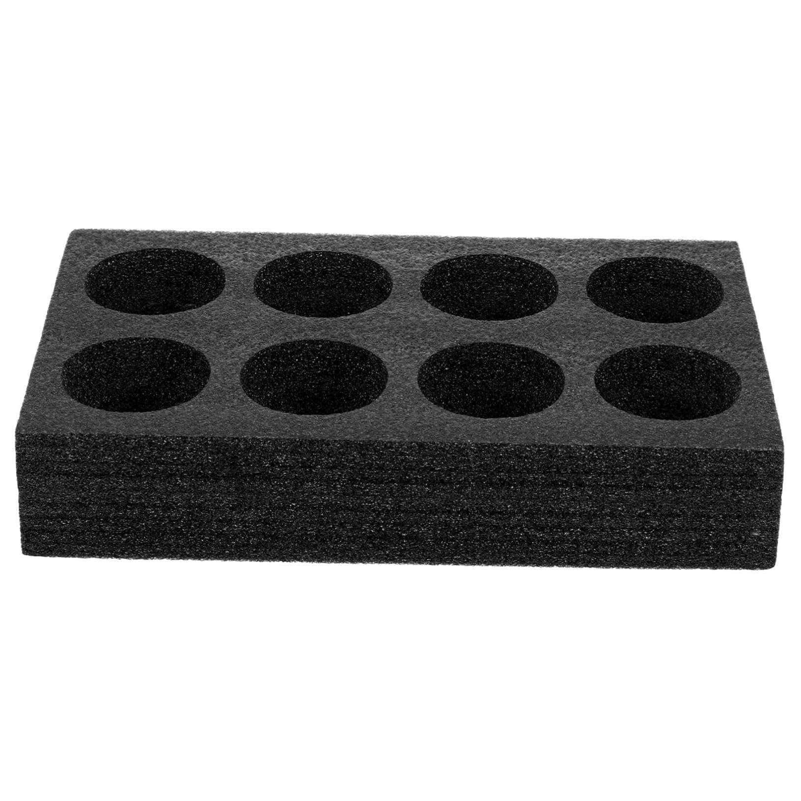 Portabevande in schiuma, 8 tazze da asporto per la consegna, porta bevande da portare a portata di mano, per la consegna di bevande calde e fredde, caffè, tè al latte, bevande (nero)