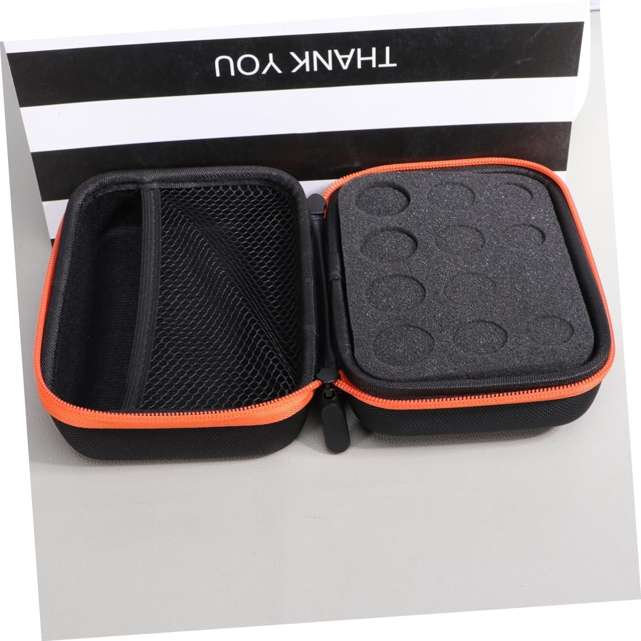 balacoo 2pcs Carrying Case Slots for Bottles Eva Bag for Safe Travel and Storage Orange