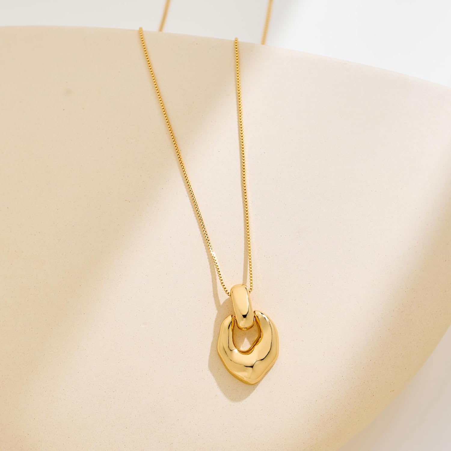 Gold Pendant Necklace for Women Statement Gold Silver Necklace Trendy Jewelry for Women - Image 4