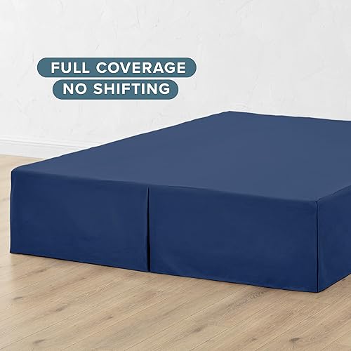 Miniatura 6 de Bare Home - Falda de cama de microfibra de alta calidad, Microfibra, Azul oscuro, King