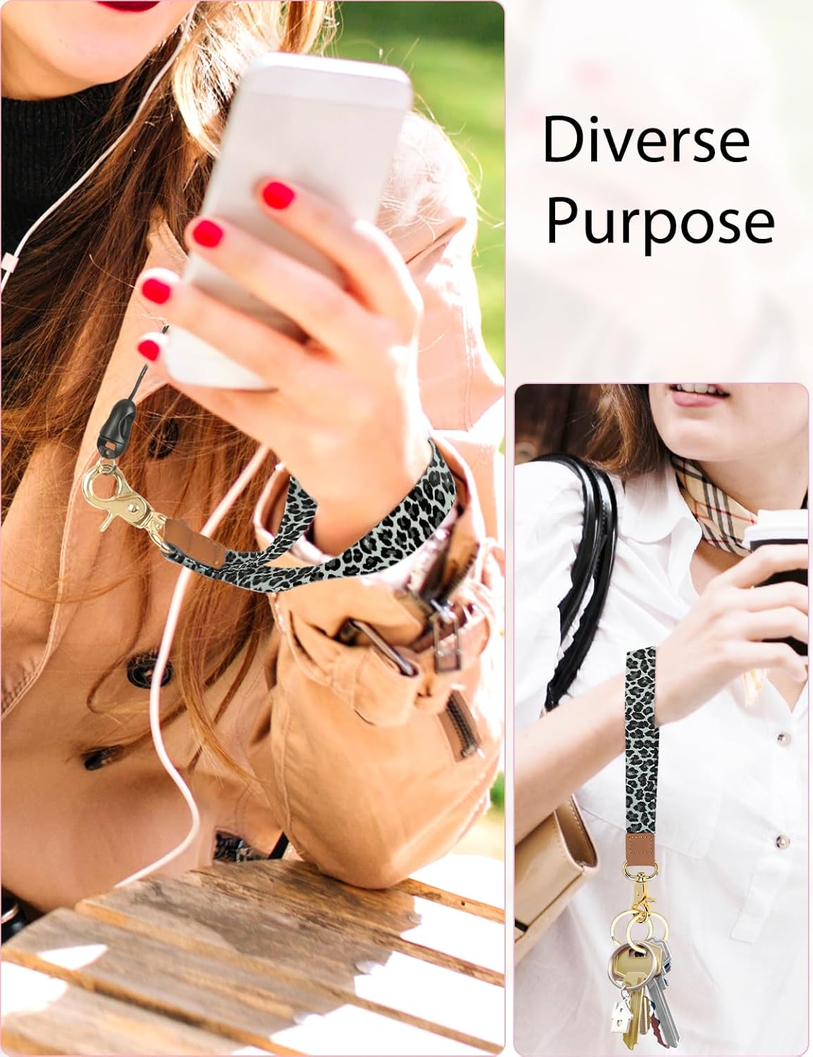 Wristlet Keychain, Cute Wrist Strap for Women, Wrist Lanyard for Keys, Wallet, Id Holder, Cell Phone - Image 7