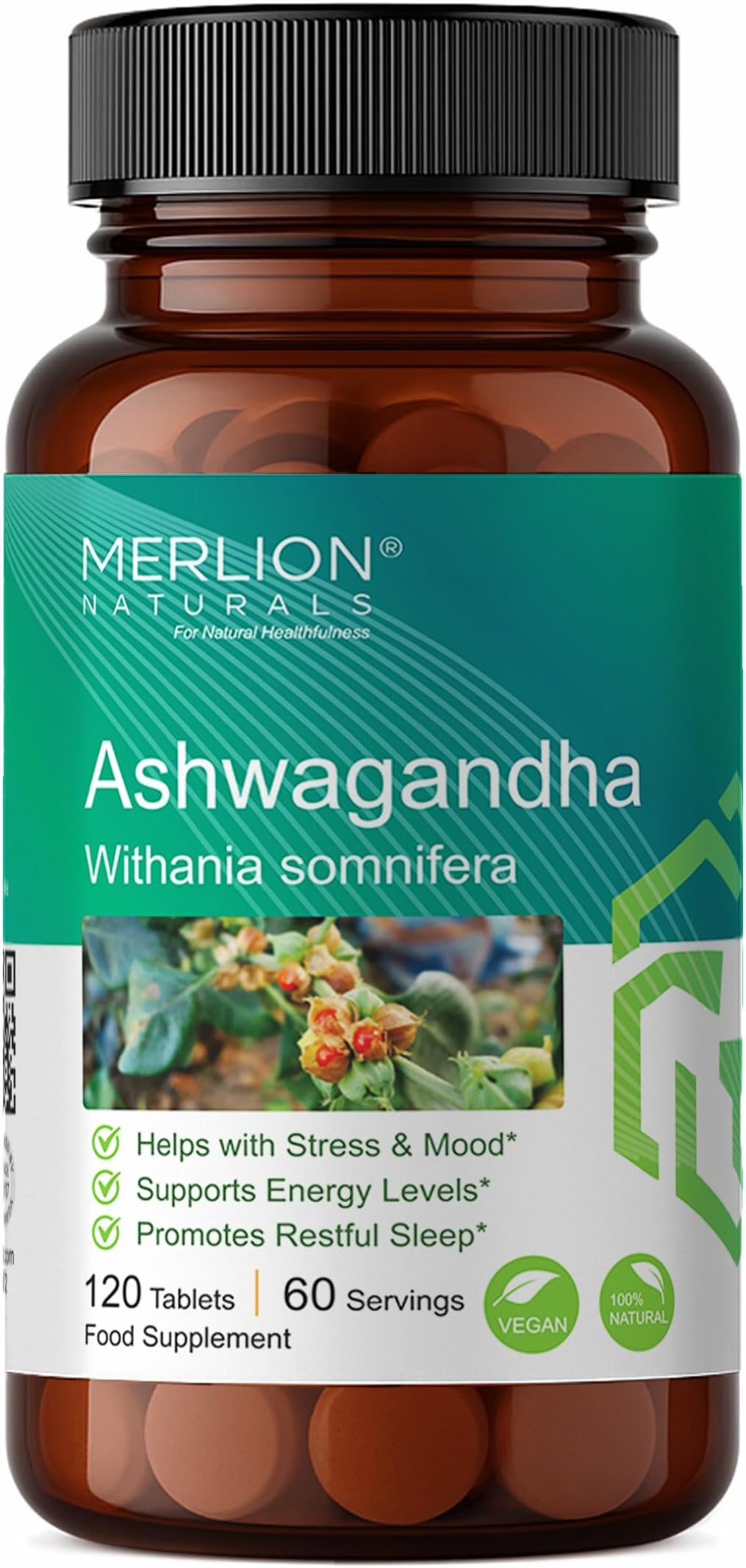 Ashwagandha Tablets 500mg (120 Tablets) | Withania somnifera | Ashvagandha | 500mg (120 Tablets)