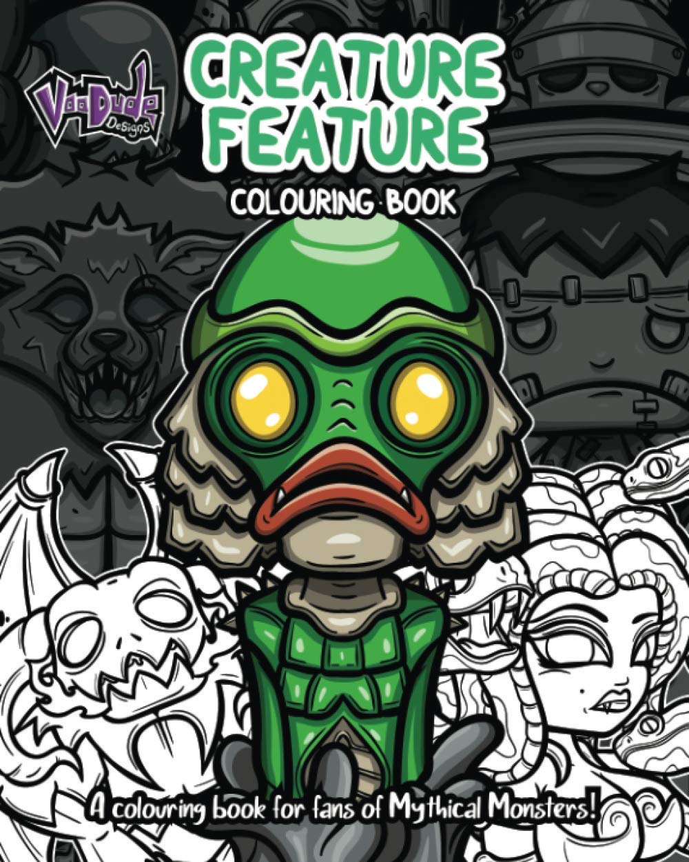 Creature Feature: Monster Colouring Book (VooDude Colouring Books)