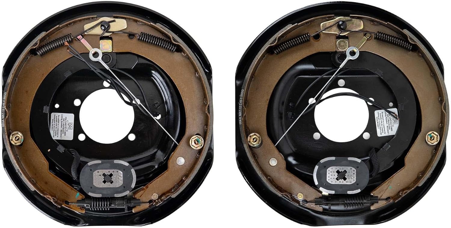 The Trailer Parts Outlet - 8k Hybrid Trailer Axle Electric Brake Kit - 8000 lb - 12" x 2" - Right/Left Pair
