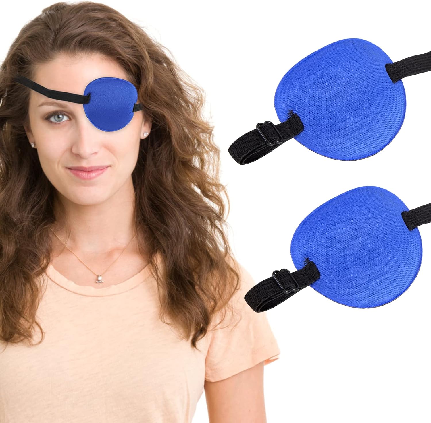 DRAMBOR Eye Patches for Adult, Medical Eye Patch,Pirate Eye Patches for Adults, Adjustable Eye