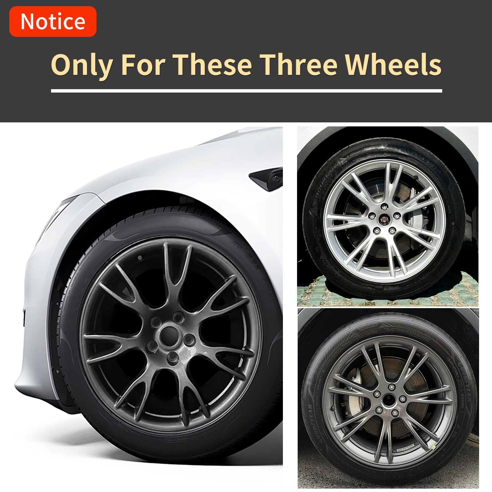 Model Y (2020-2024) Model S(2022-2024) Wheel Cover for Tesla 4PCS 19 Inch Arachnid Style Replacement Hub Caps ABS Car Accessories
