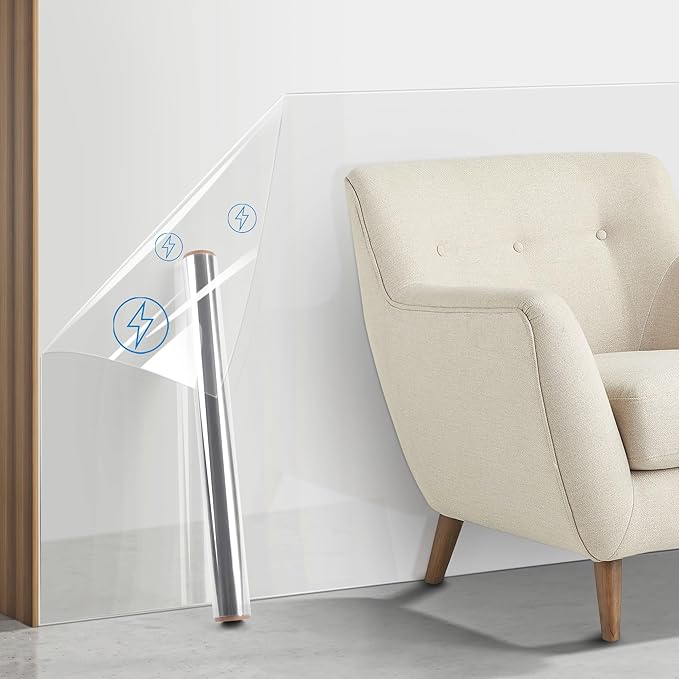 Electrostatic Wall Protective Film, Clear Wall Protector Removable Contact Paper