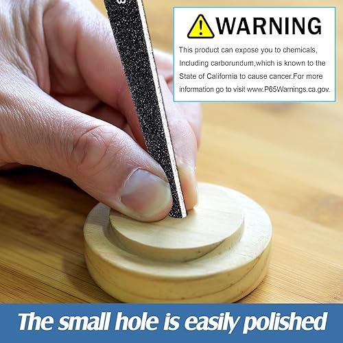 Miniatura 5 de Honoson 70 piezas de palitos de lijado, palitos pulidores, ramita de lijado fina, herramienta de lijado codificada de abrasivo para plástico, modelo