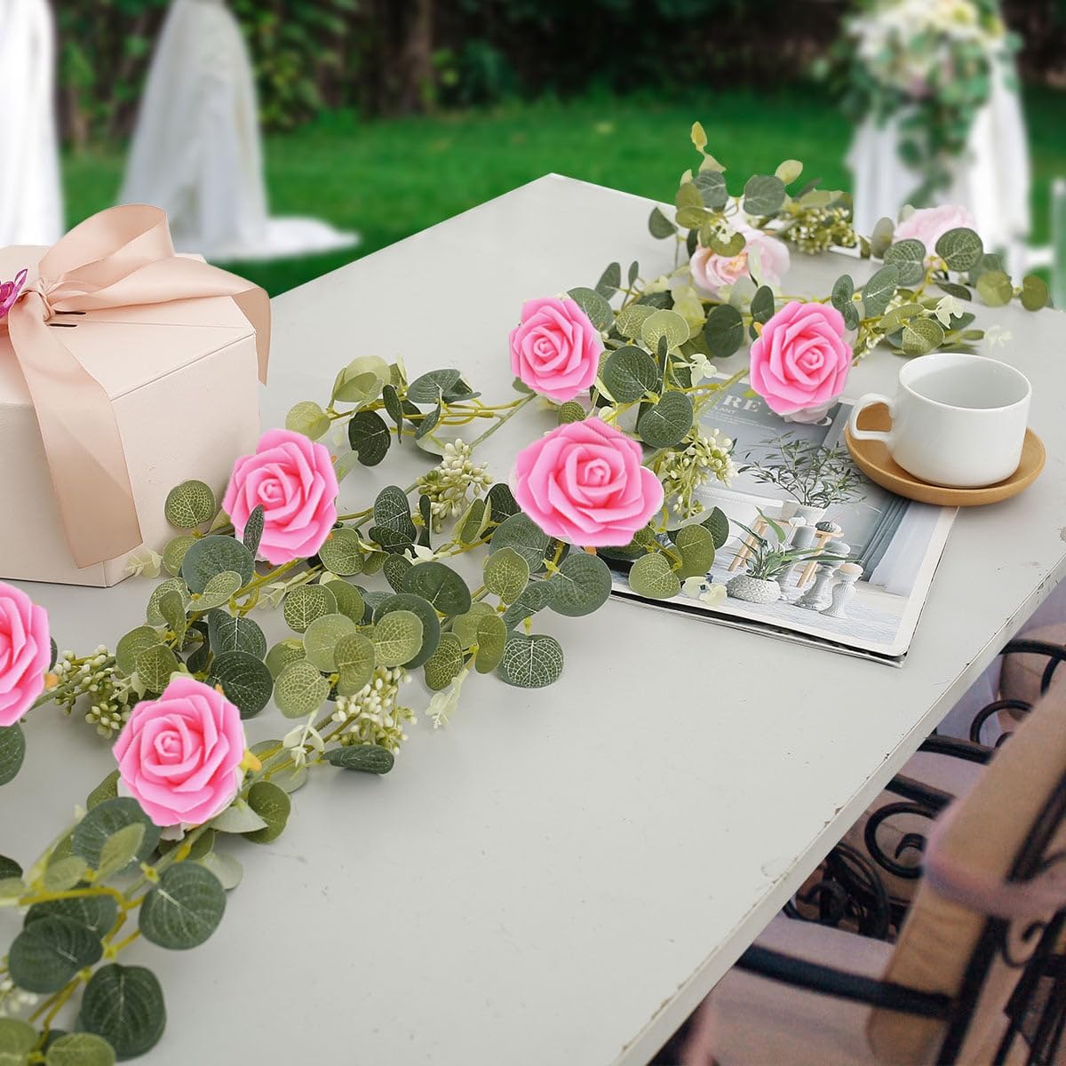 200pcs Pink Artificial Foam Rose Flower Head, 3-Inch Fake Flower Heads Stemless Flowers for DIY Crafts,Wedding Bouquets Centerpieces Arrangements Party Baby Shower Home Decor (Pink)