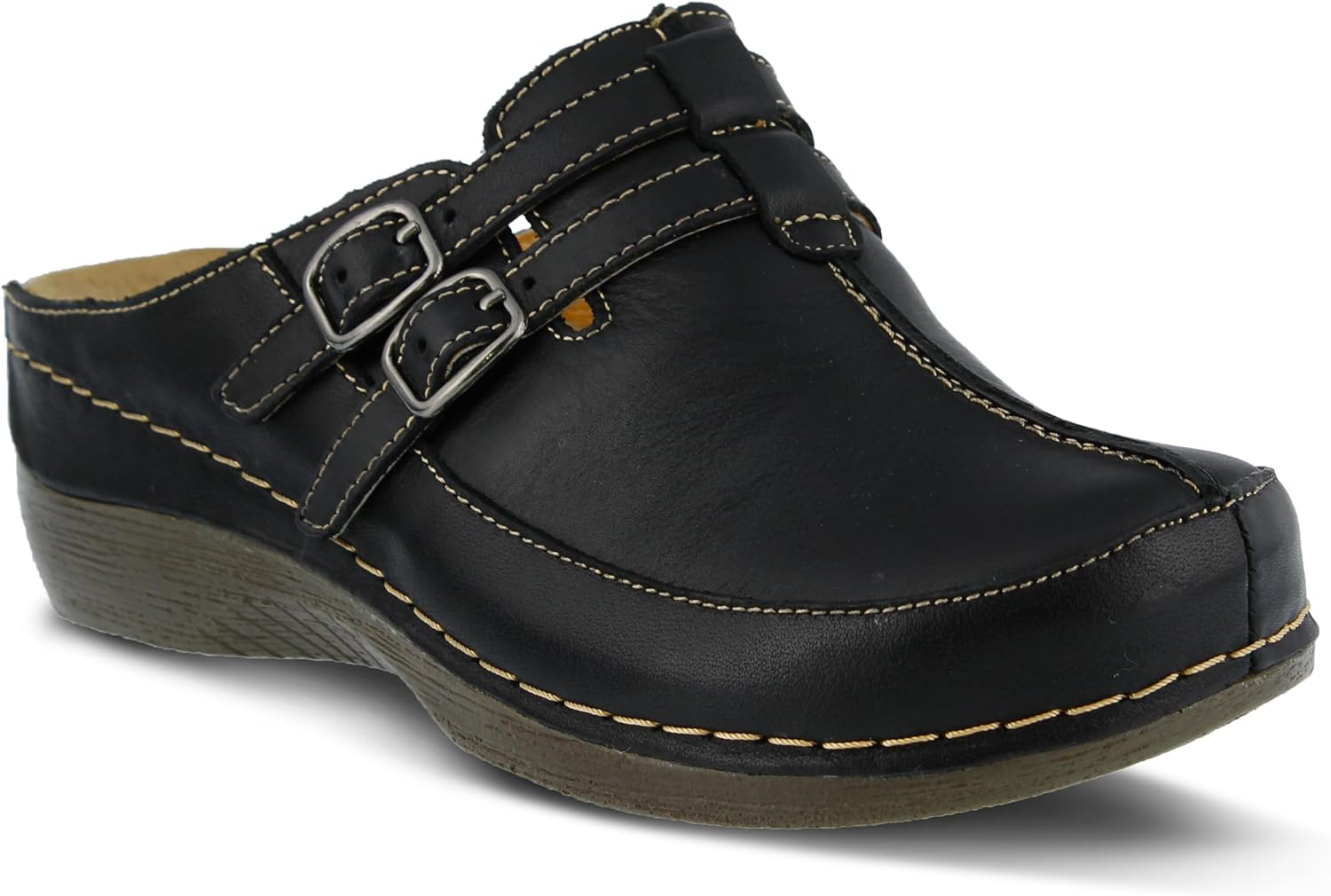 Spring Step Happy Mule Clogs for Women - Ladies Slip-On Clogs with Ajdustable Straps - Comfortable Slip-On Loafers for Women