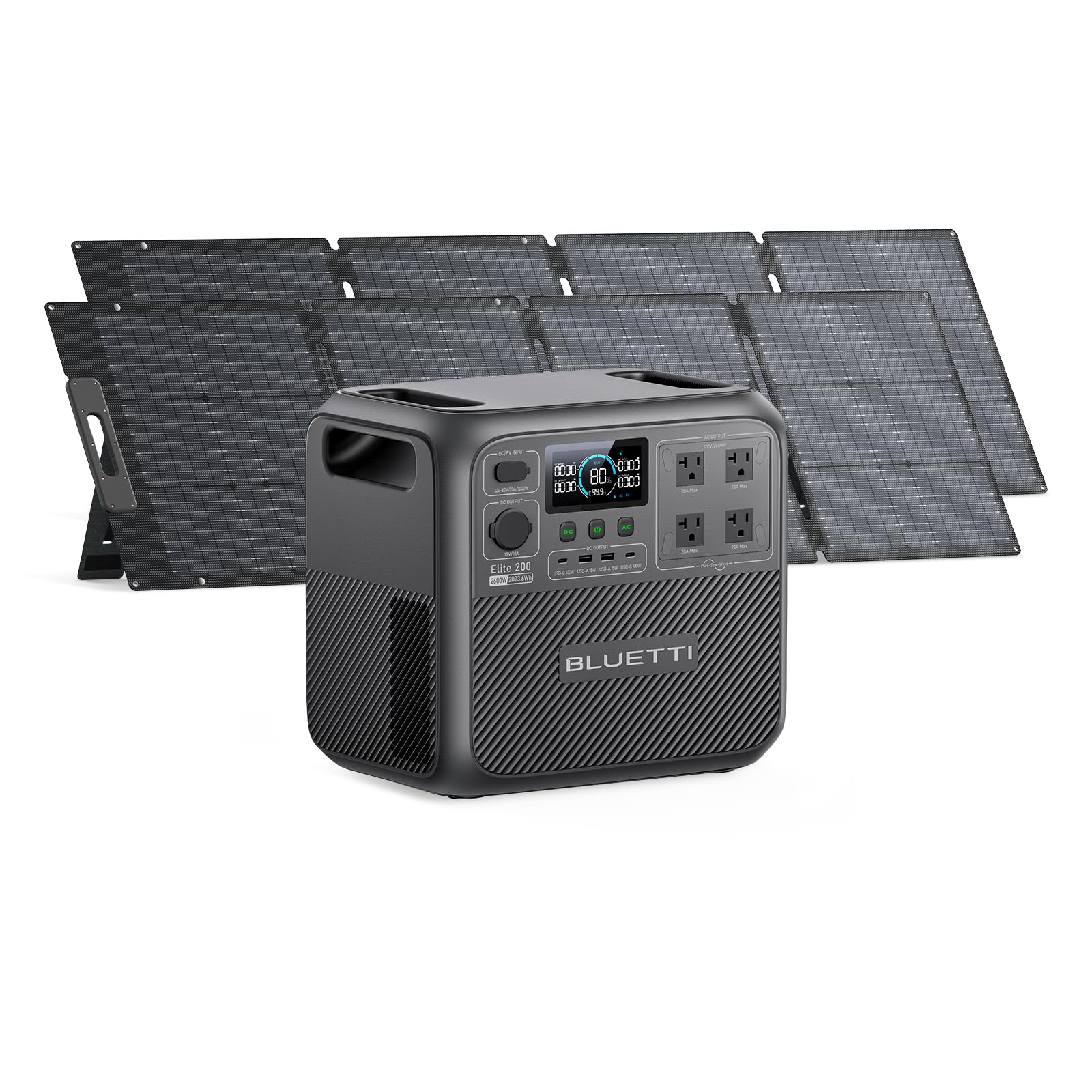 BLUETTI Solar Generator Elite 200 V2 with 200W Solar Panel