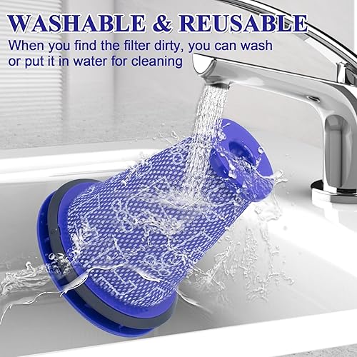 Miniatura 6 de Paquete de 2 filtros HEPA de repuesto para motor compatibles con Dyson CY22 CY23 CY24 CY25 DY75 DY77 DY78 accesorio de aspiradora de bola grande