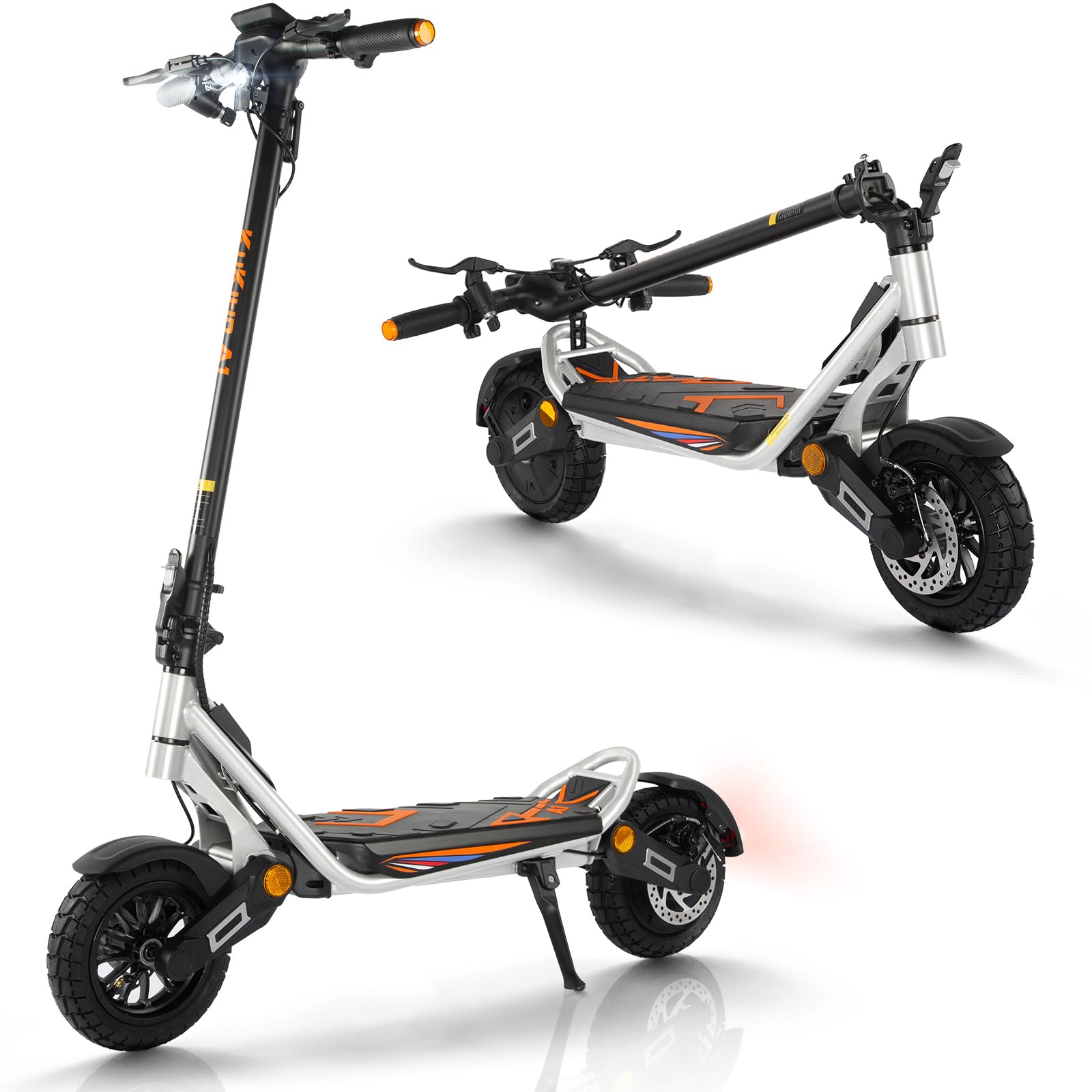 Monopattino Elettrico Adulto,Scooter Elettrico,Patinete Electrico,Autonomia di 45KM,Velocità Massima 25km/h,10"Pneumatici,Doppia Frenata,3Modalità di Velocità,Capacità di Carico120KG,A1