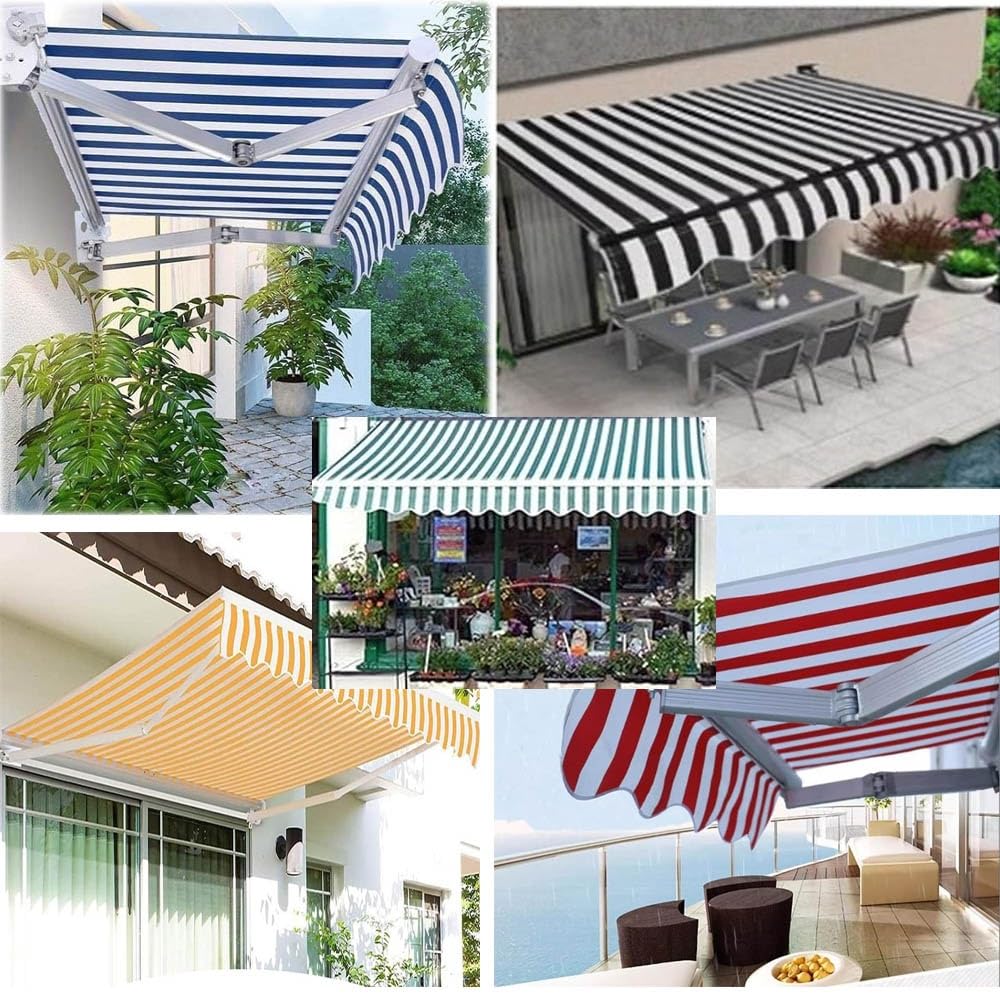 Wysuwane paski z tkaniny zastępczej ning 250 x 200 cm (8 x 6,5 ft) żółty materiał naprawczy na zewnątrz osłona baldachimu odporny na promieniowanie UV