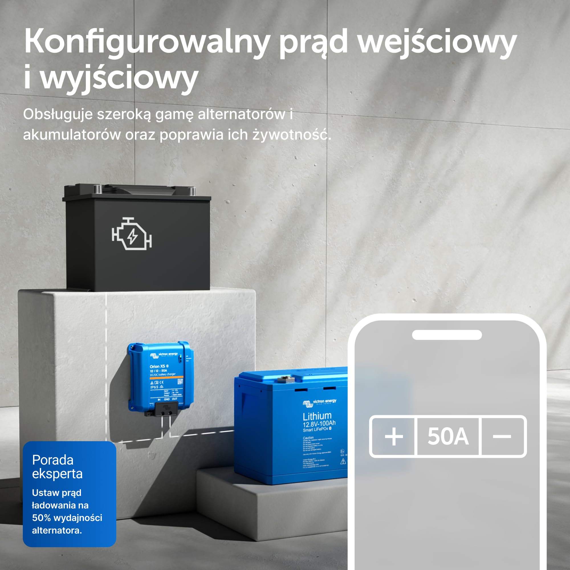 Victron Energy Ładowarka akumulatorów Orion XS 12/12 V 50 A DC-DC