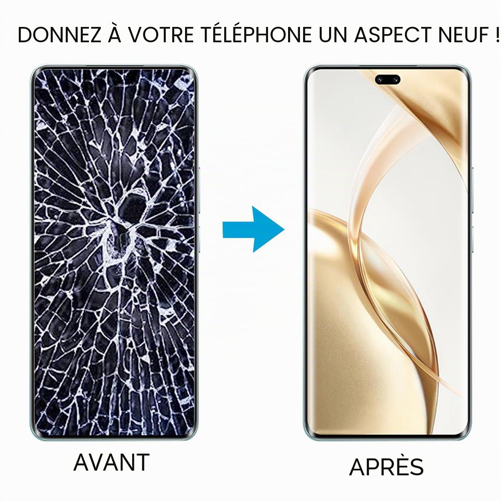 Écran LCD pour téléphone portable Honor 200 Pro LCD Digitizer Assemblée complète avec cadre Pièce de réparation