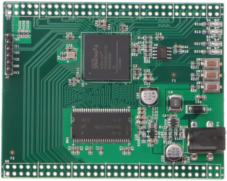 GROOMY XC6SLX16 Spartan 6 Xilinx FPGA Development Board with 32Mb Micro SDRAM Memory