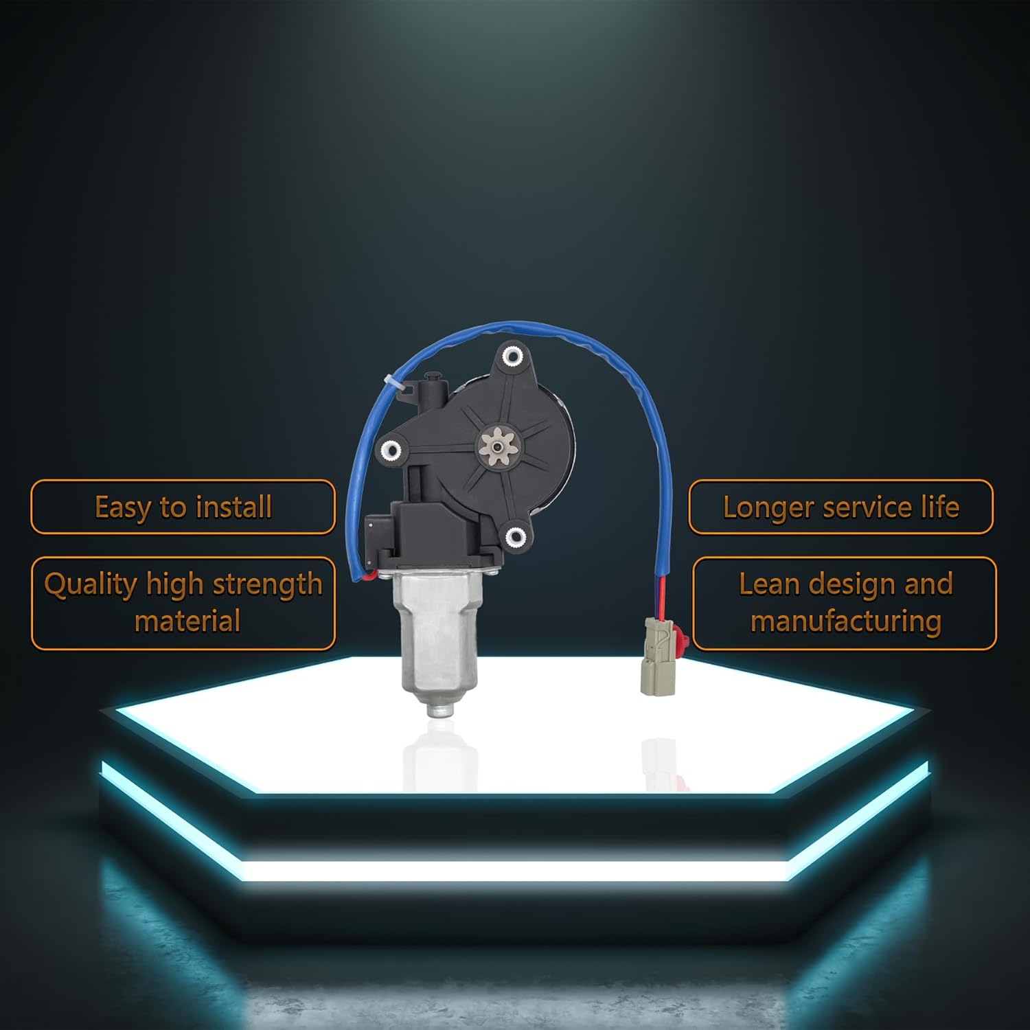 2 pins Power Window Motor Compatible with Acura Integra 2 Door 1994-2001&Honda Prelude 1997-2001 Front Right/Honda CRV 1997-2001 Front Right or Rear Left， Replace for 72215S30A02 742-849