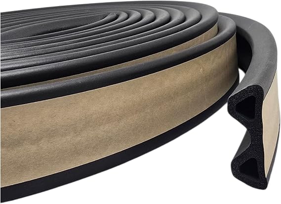 ESI Ultra Cap Seal 23 FT Made in USA (1 1/2 W x 5/8 H x 23' L) EPDM Rubber for Truck Caps Over 200 lbs