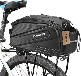 Alforje para bicicleta,KKcare 10L Multifuncional Bicicleta Assento Traseiro Bolsa Impermeável Ciclismo Bicicletário Mala Bagageira Bolsa Alforje Bolsa de Ombro