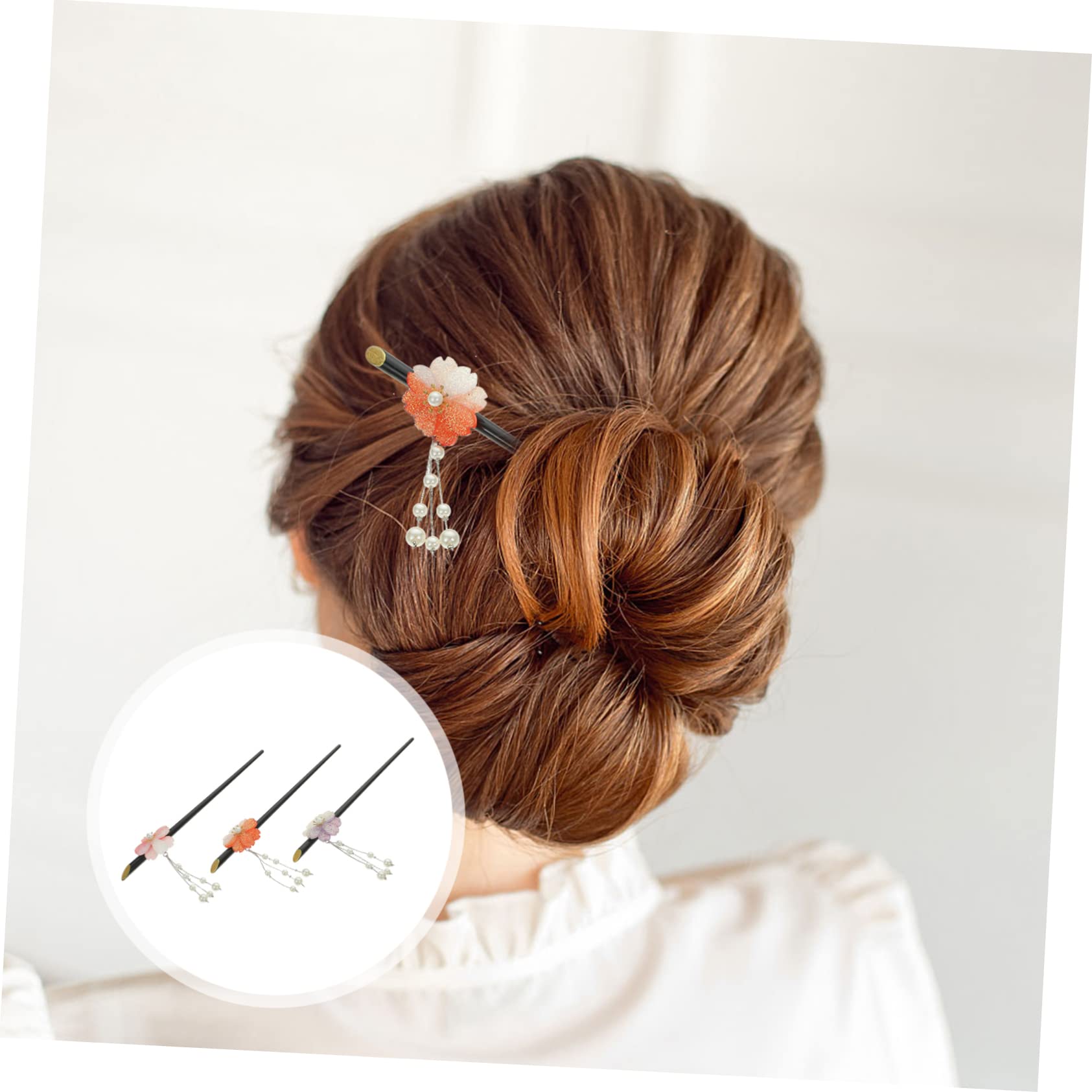 POPETPOP 12stücke Retro Haarnadeln Mit Quaste Und -kirschblüten Geeignet Für Verschiedene Frisuren Für Besondere Anlässe Und Alltägliche Haarschmuck Für Damen