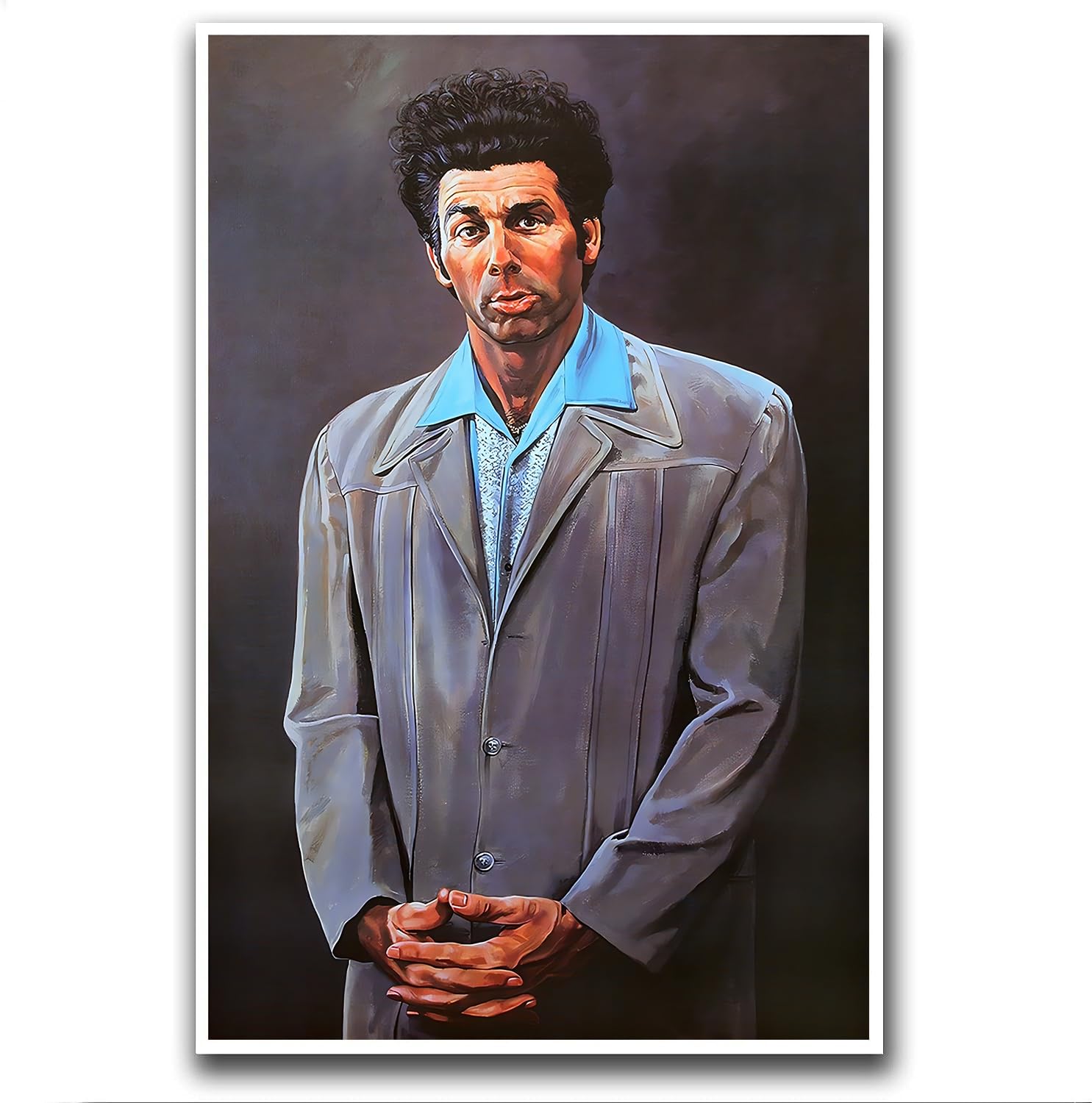 Juzely Seinfeld Poster Cosmo Kramer Portrait Wall Art Tv Show