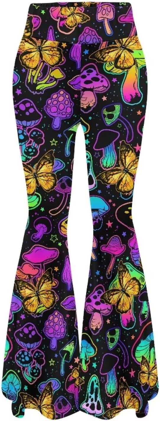 Flashideas Flare Leggings Yoga Pants with Tummy Control High-Waisted and Wide Leg Soft Comfortable