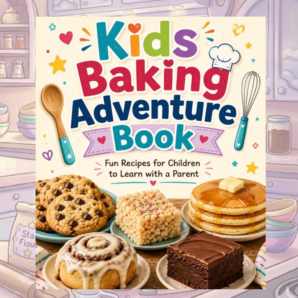 Kids baking adventure book