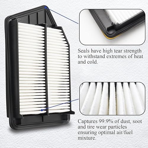 Miniatura 3 de CA11476 Filtro de aire de motor para Honda Accord L4 2.4L 2015-2019 Acura TLX L4 2.4L CF10134 17220-5A2-A00 2013-2017