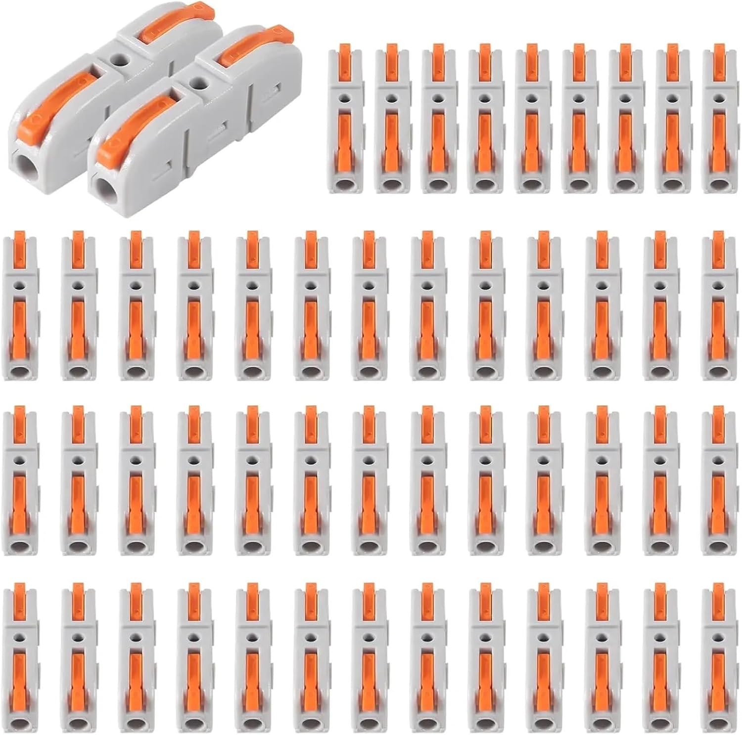 Lever Wire Connectors 60pcs Lever Wire Connectors, 1 To 1 Inline Assemblable Connector, Electrical Connectors Terminals