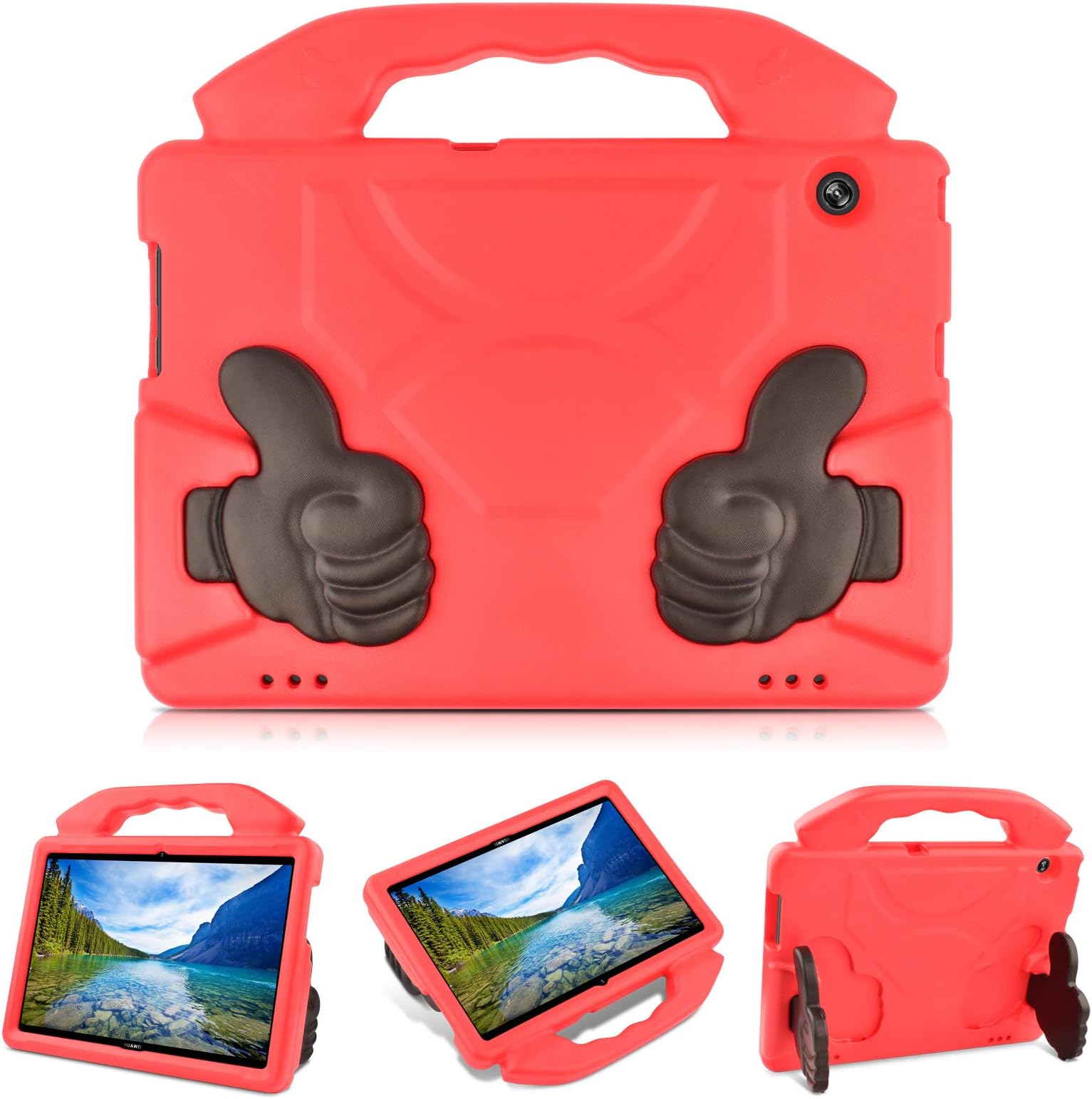 KATUMO Kids-Proof Case ONLY for Huawei Mediapad T5 10.1 inch Kid-Friendly Case Tablet T5 10 Shock Proof Case for Mediapad T5 EVA Case with Handle Lightweight【NOT fit other Tablet】