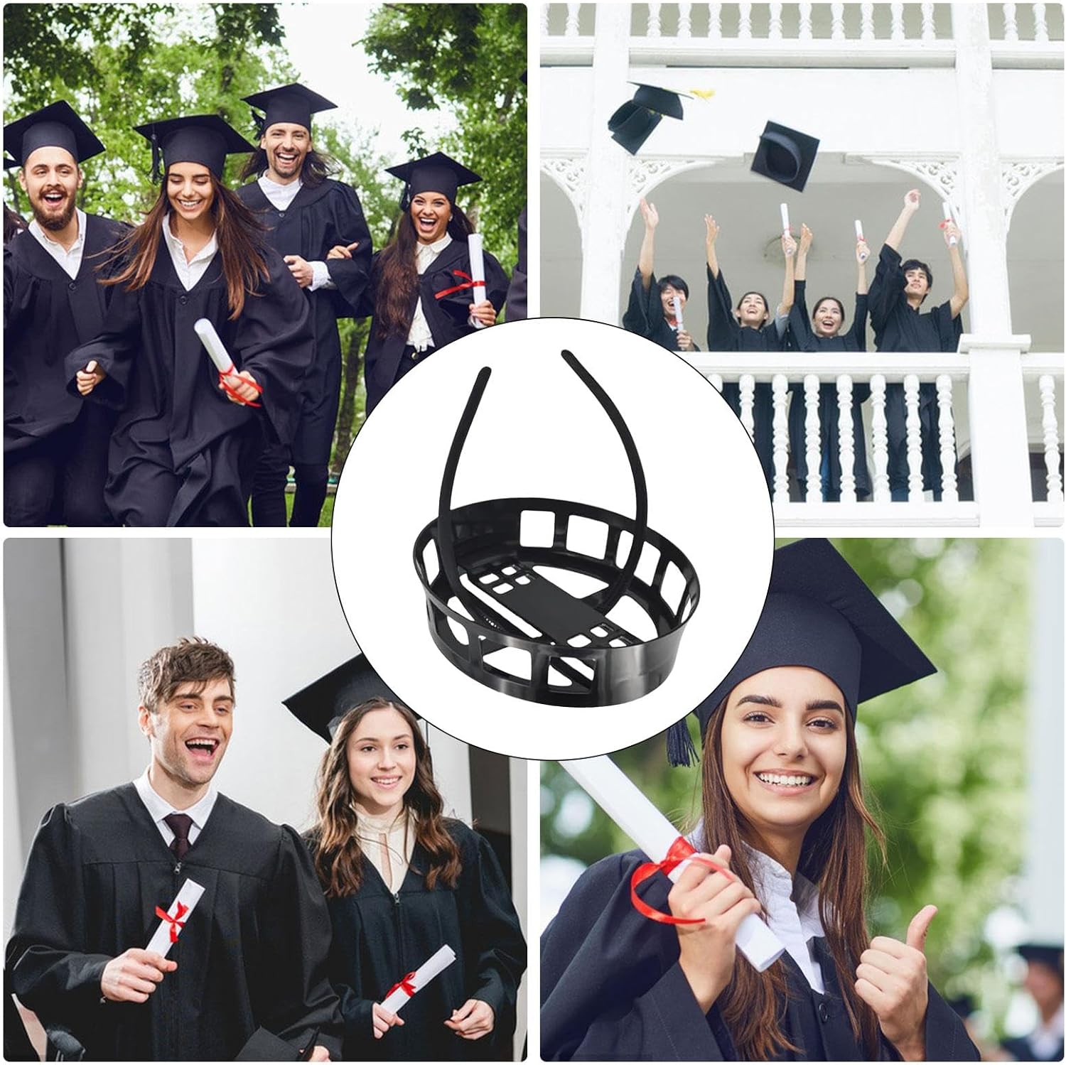 graduation hat headband secure, grad cap remix,Graduation Hat Headband Insert Stabilizer, Graduation Hat Holder - Image 4