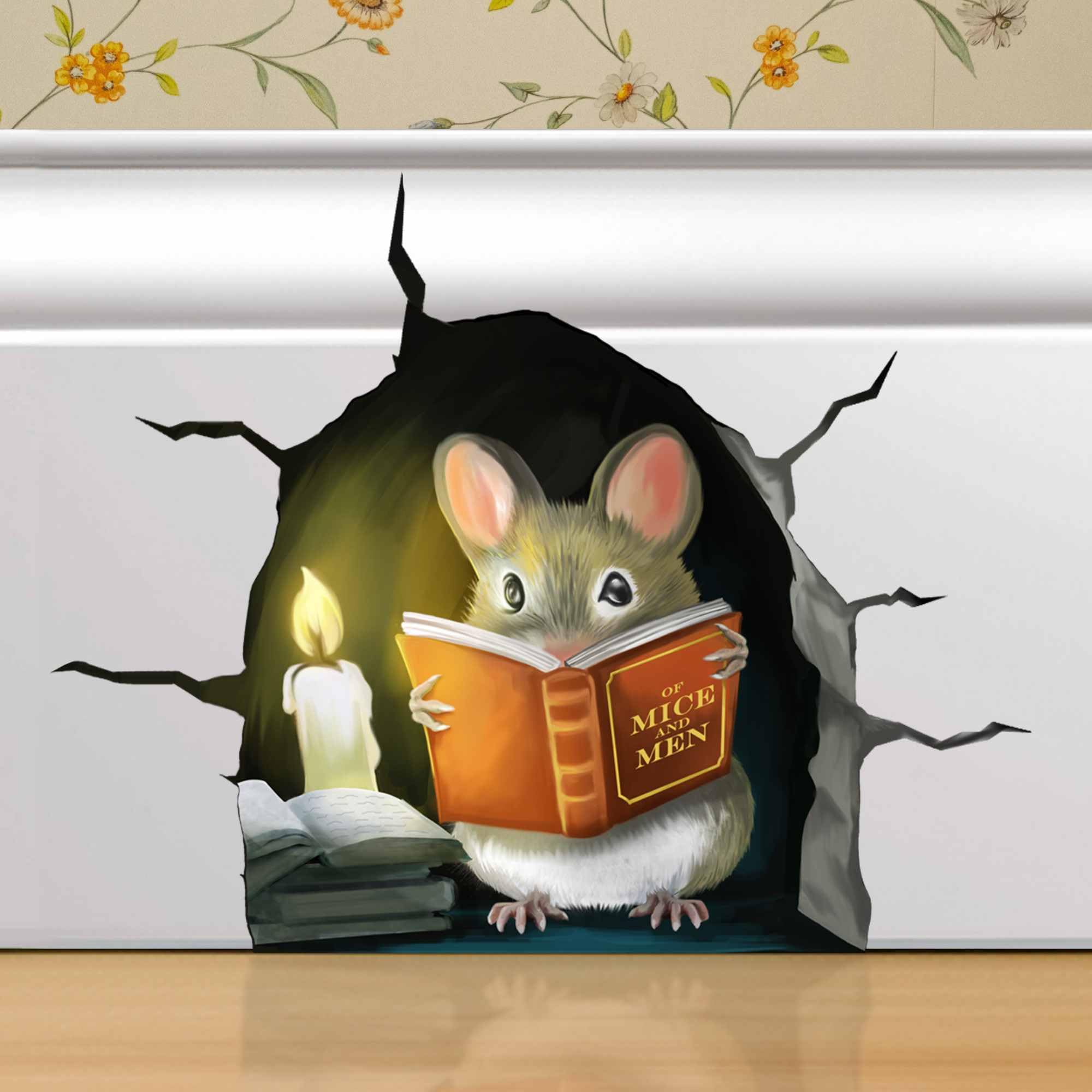 Amazon.com: Micesterpiece 3D Mouse Reading Book in Mouse Hole