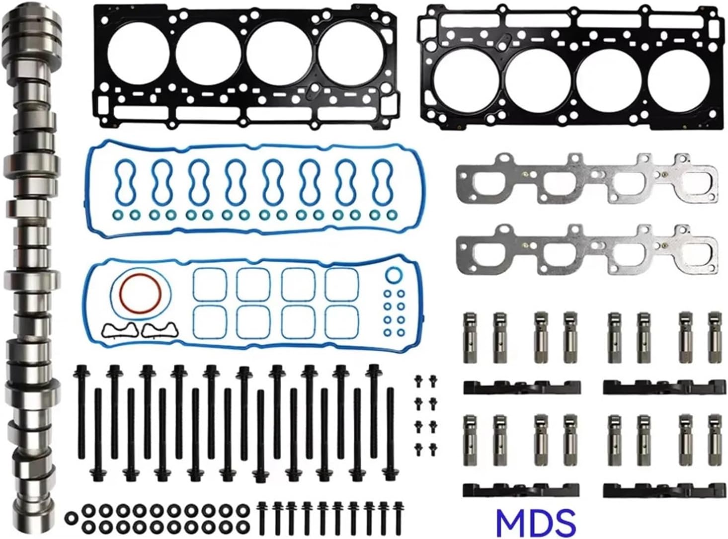 Engine Parts MDS Lifters Camshaft Kit Full Gasket Set Bolts 6.4 L T 12-20 6.4L Compatible with Dodge Jeep Grand Cherokee Compatible with Ram Hemi