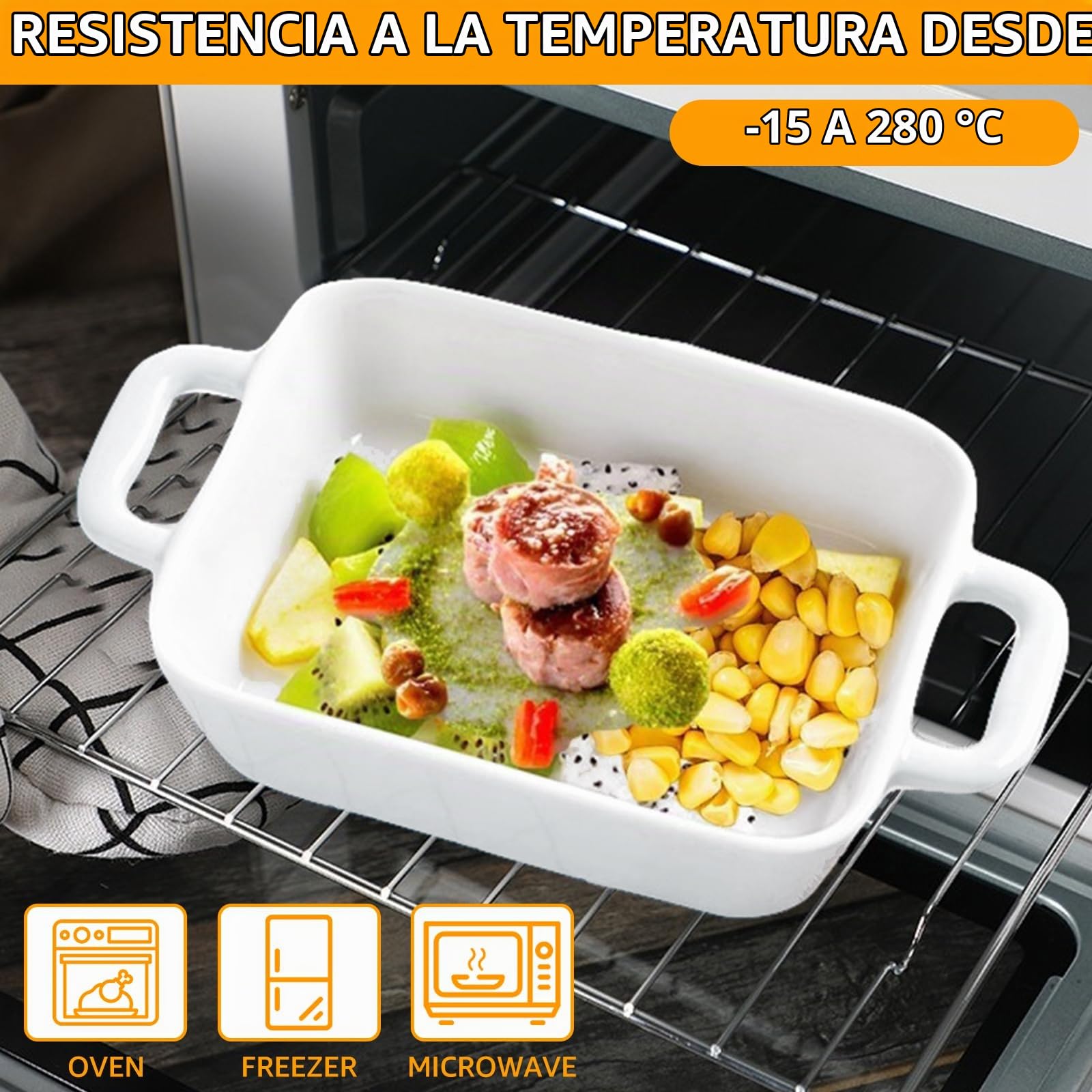 APACALI 6 moldes pequeños de cerámica para horno, ideales para souffle, crema, brulee, lasaña, tiramisú, pudín infantil, 6 unidades