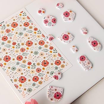 Amazon.co.jp: 粘土用フラワー転写シート - フローラル転写紙、粘土