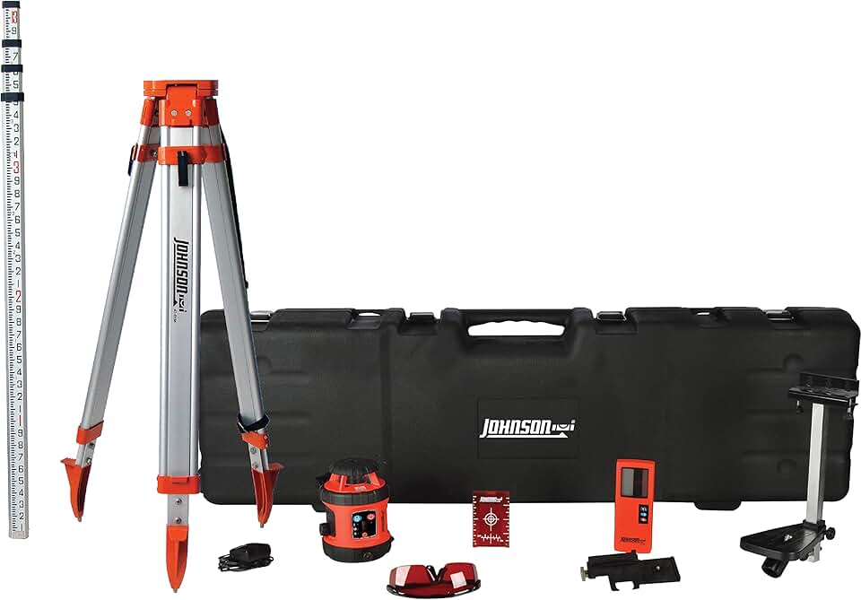 Johnson Level & Tool 99-026K Self-Leveling Horizontal Rotary Laser System