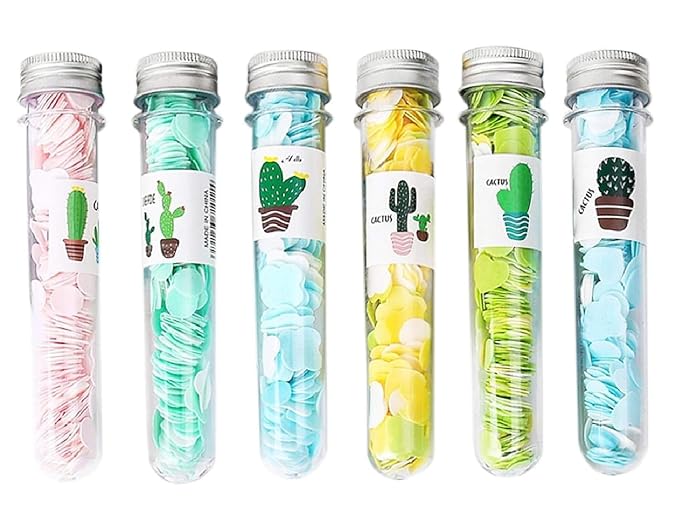 Fruit Scented Paper Soap for Travel - Pocket-Friendly Handwash Sheets in Test Tube Bottle - 100 Sheets - Portable, Hygienic, Leakproof